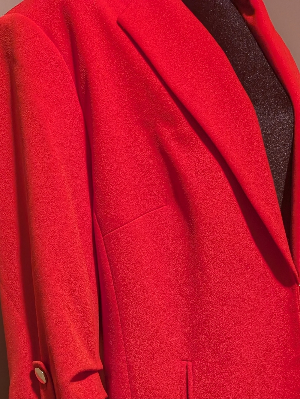 Laura Plus Women's Orange Red Blazer Coat